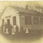 Schoolhouse & Students c.unknown