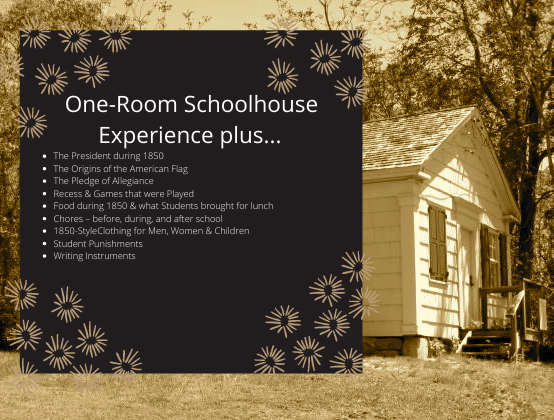 1850 One-Room Schoolhouse Course