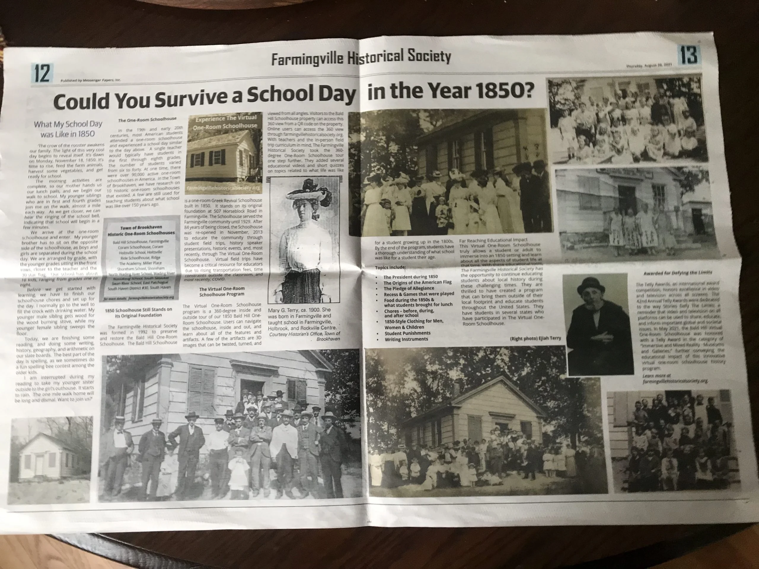 Could You Survive a School Day in the Year 1850?